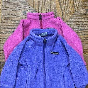 Columbia Kids Fleece Jackets - Pink and Purple